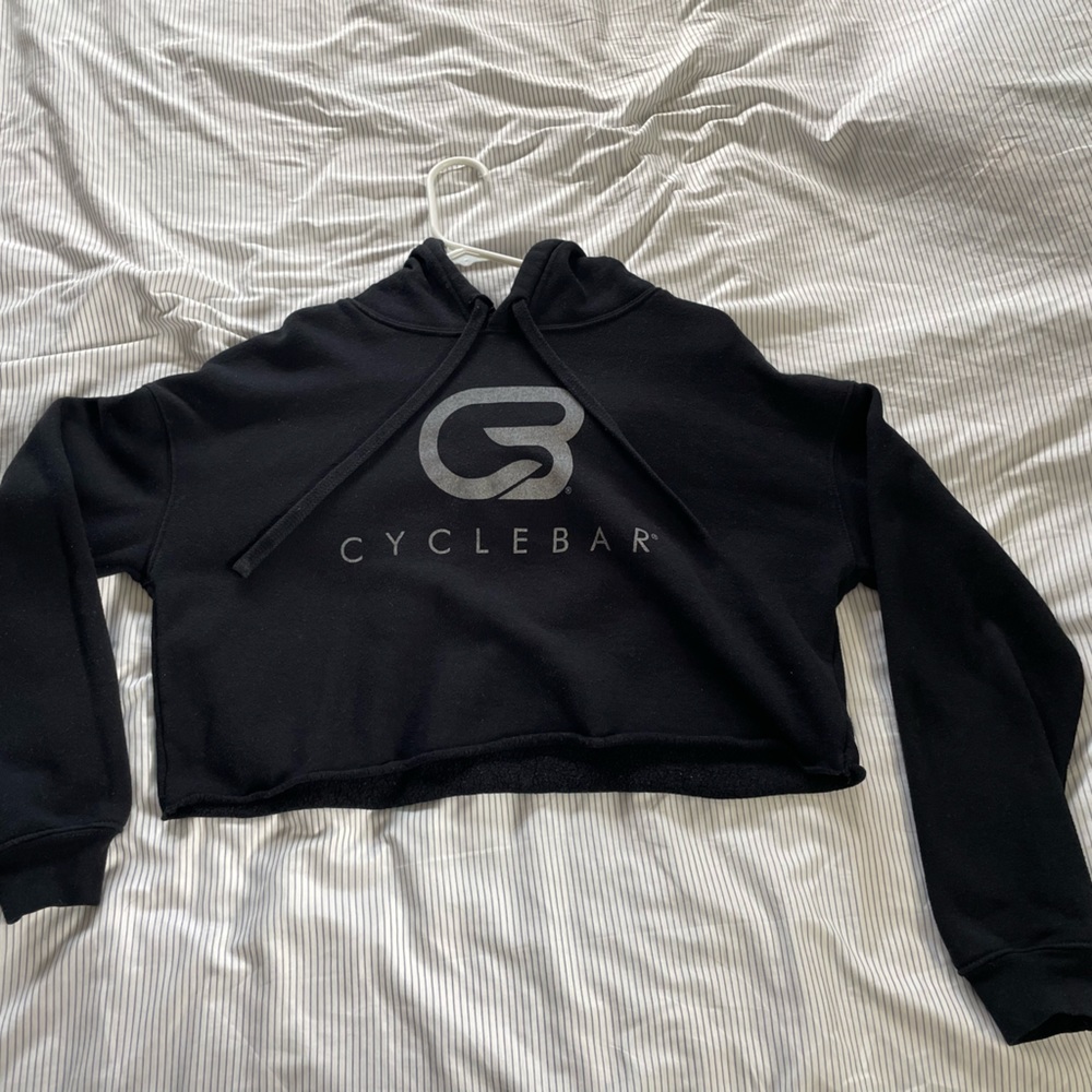 Cyclebar cropped hoodie